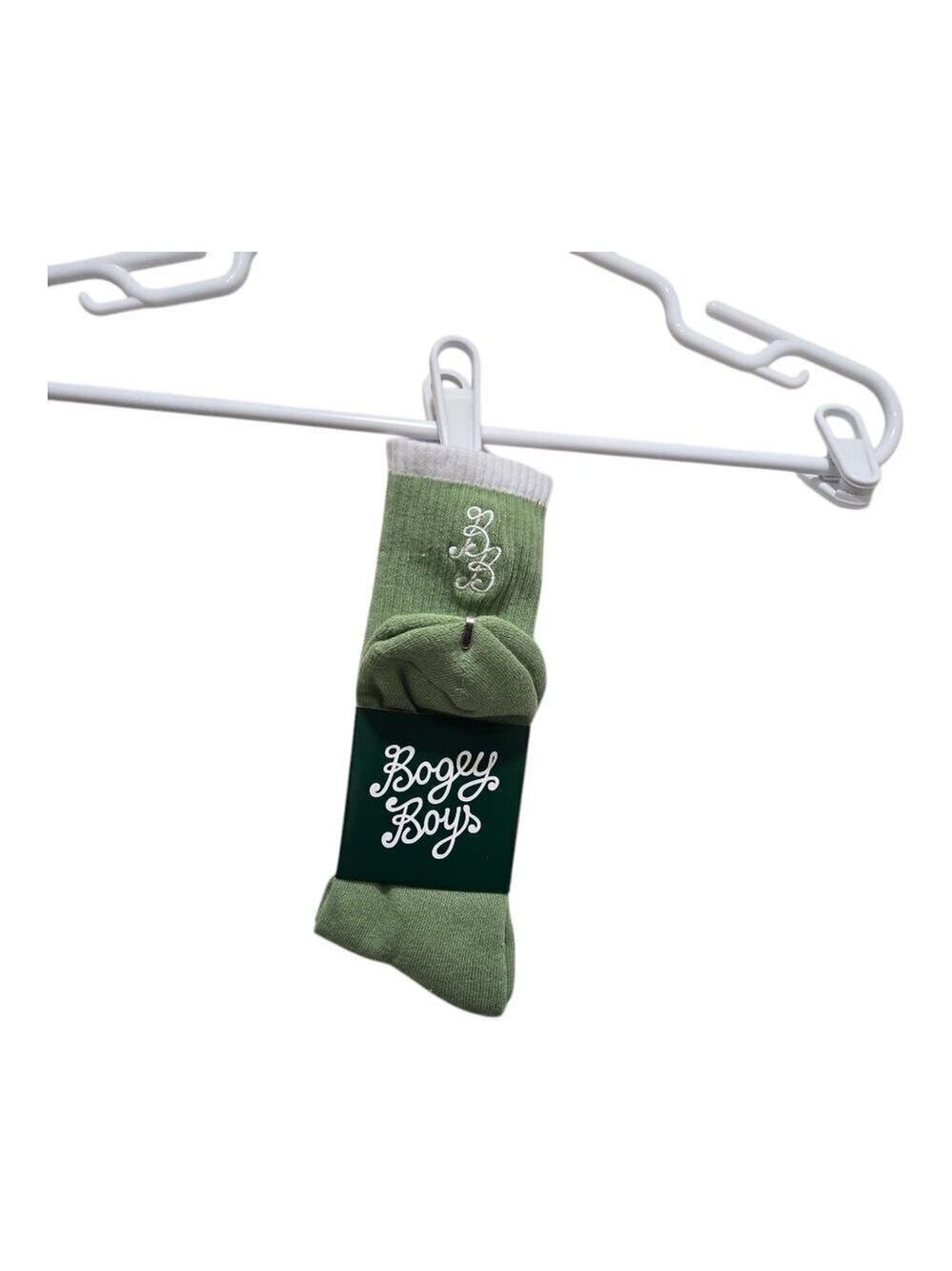 Bogey boys by macklemore socks size m-l 9-12 crew long golf fair green socks